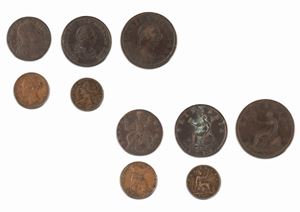 Gran Bretagna - Lotto di 5 monete