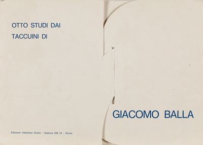 Otto studi dai taccuini di Balla, portfolio di 8 fotolitografie