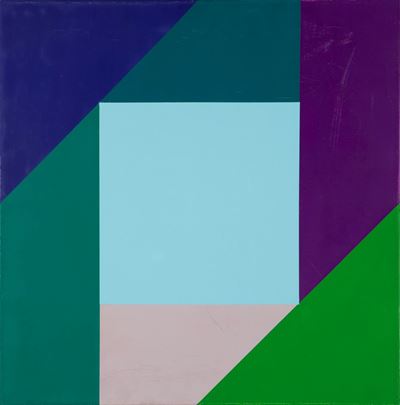 Composizione, olio su tela, 1970