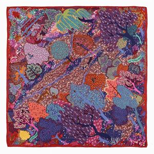 Dans un Jardin Anglais silk twill scarf