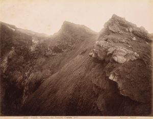 Napoli, Eruzione del Vesuvio, cratere