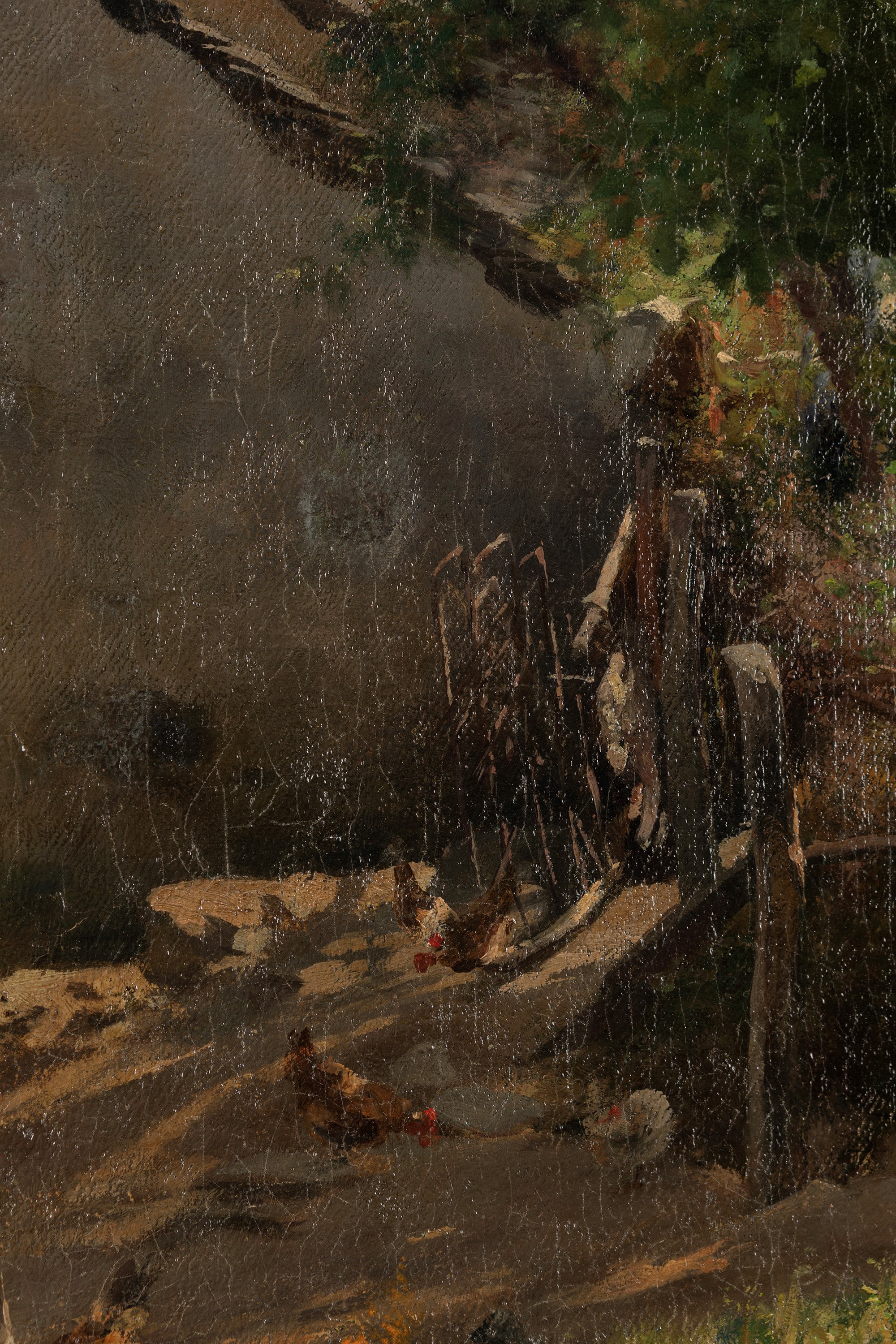 Stefano Bruzzi - Campagna piacentina, olio su tela