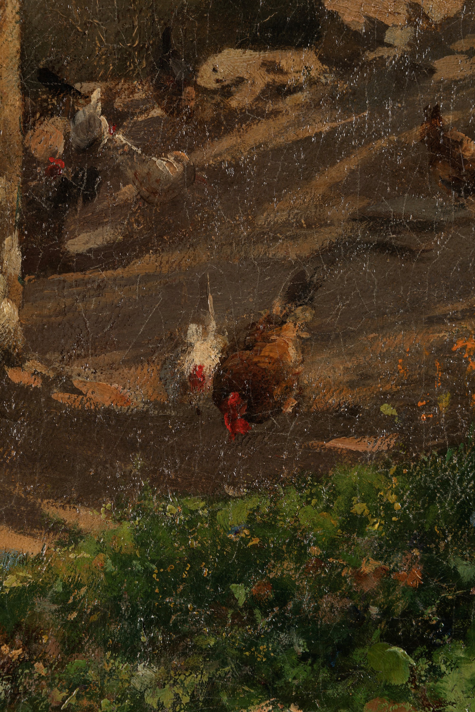 Stefano Bruzzi - Campagna piacentina, olio su tela