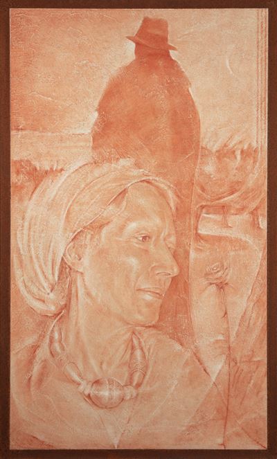 Sinopia. Donna Lucrezia (de Domizio)