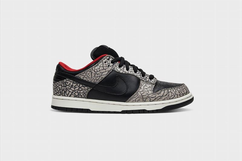 nike dunk sb low black cement