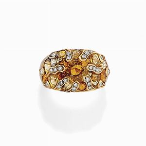 A multicolor sapphire and diamond ring, Chanel