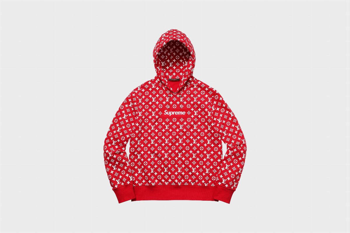 Supreme x Louis Vuitton Box Logo Hooded Sweatshirt / Size XL