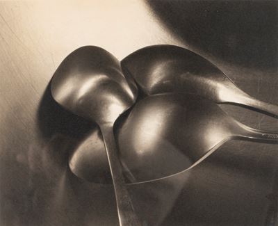 Still Life with Spoons, stampa al platino vintage
