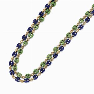 Due catene in oro e smalti, 1970 circa