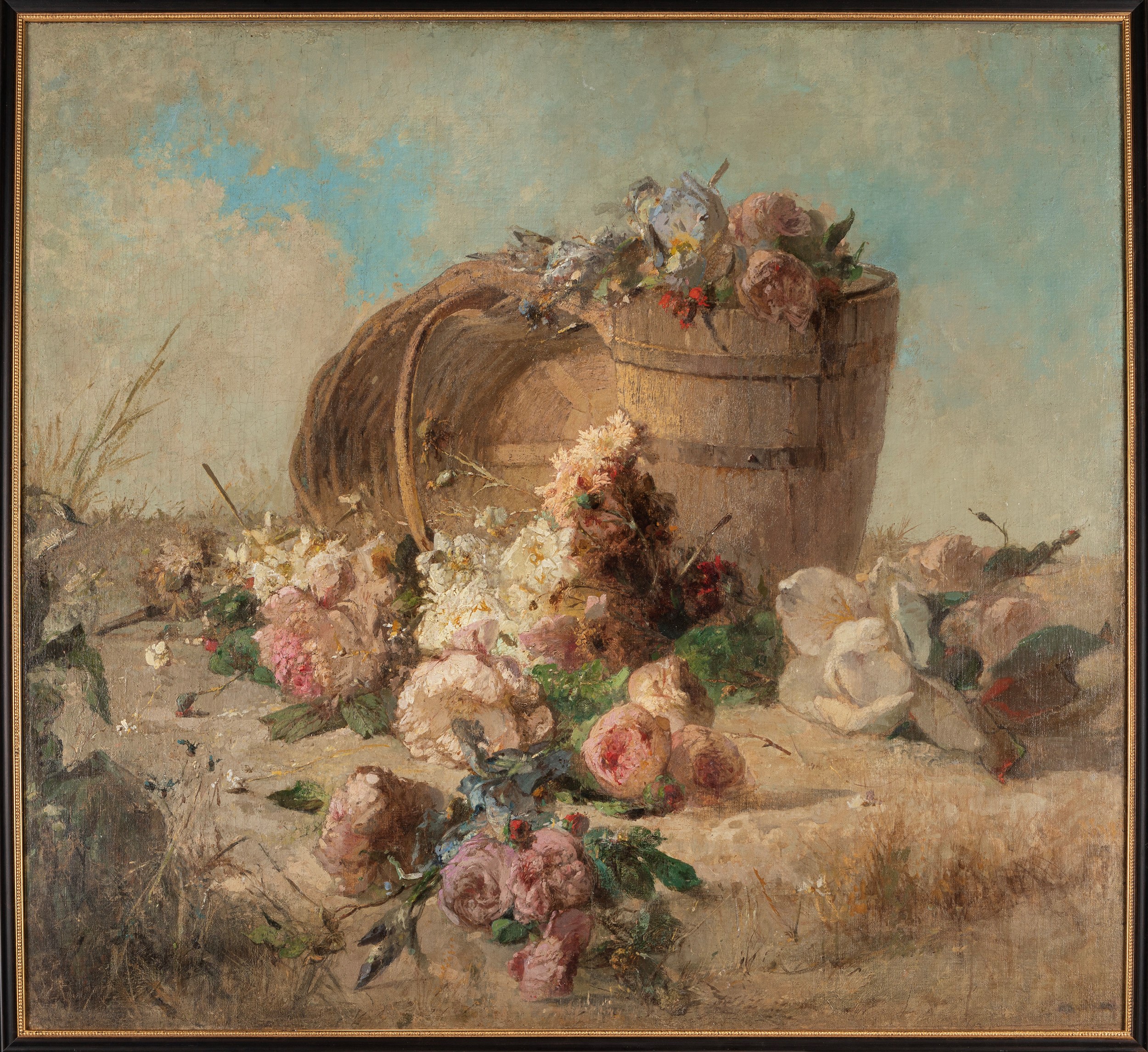 Luigi Scrosati - Trionfo di fiori, olio su tela