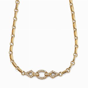 Catena sautoir in oro e diamanti