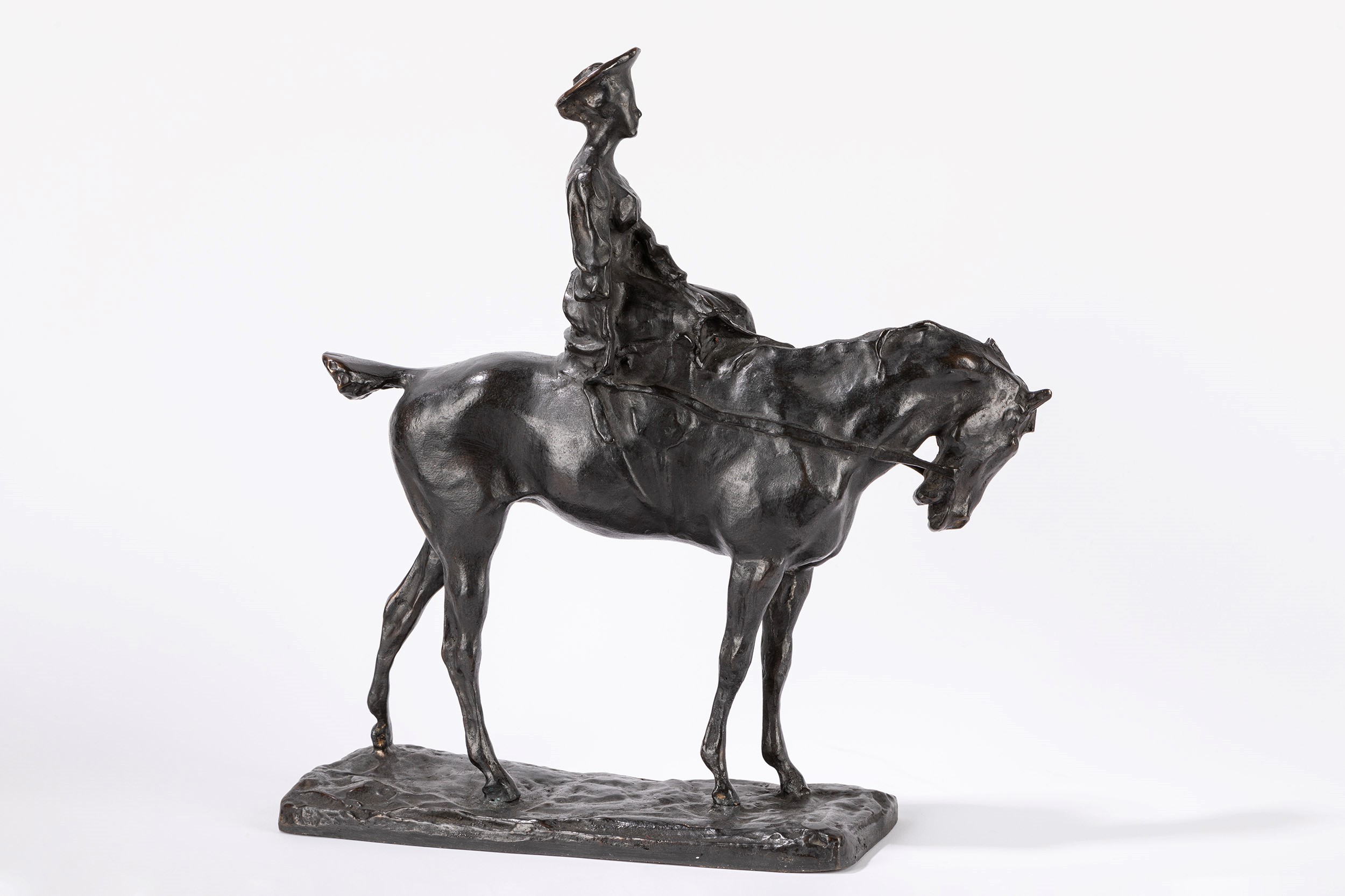 Paolo Troubetzkoy - Amazzone - scultura in bronzo