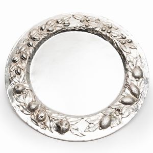 A silver plate, Italy, 20th Century, Brandimarte