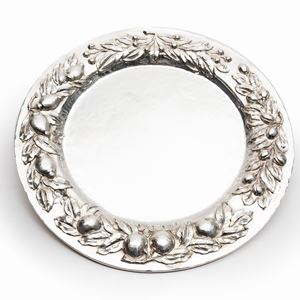 A silver plate, Italy, 20th Century