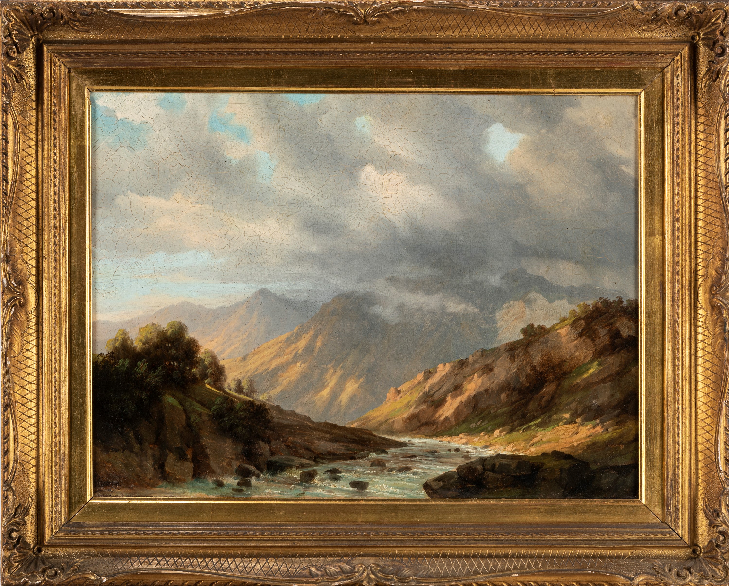 Andrea Marenzi - Val Brembana, olio su tela