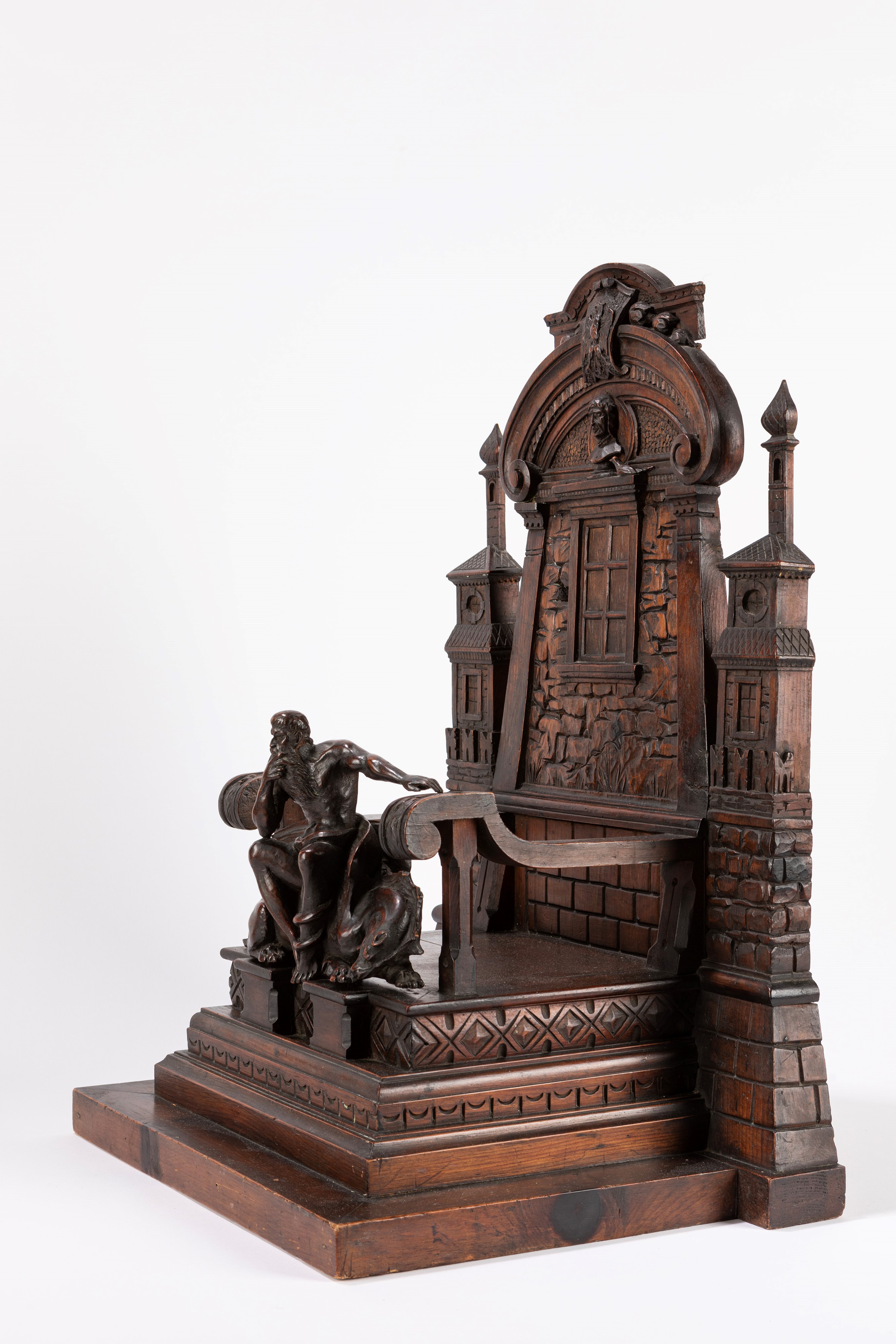 Cesare Zocchi - Progetto per il monumento a Dante, modello in legno scolpito