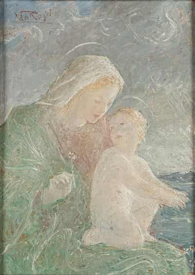 La Madonna del mattino, olio su compensato, 1951