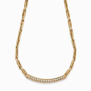 A 18K yellow gold and diamond necklace