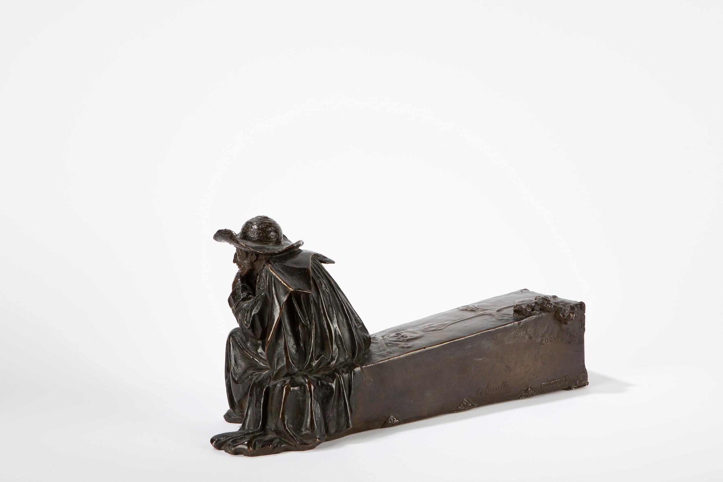 Filippo Antonio Cifariello - Corvo, scultura in bronzo
