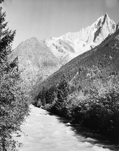 Massil du Mont Blanc, stampa vintage alla gelatina ai sali d'argento