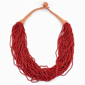 A coral necklace