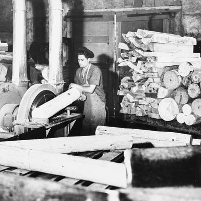 Senza titolo (Fabrication du papier), stampa vintage alla gelatina ai sali d'argento