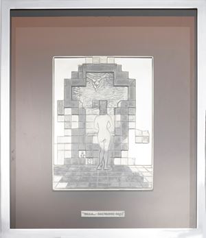 A sterling silver multiple, "Gala", Salvador Dalì