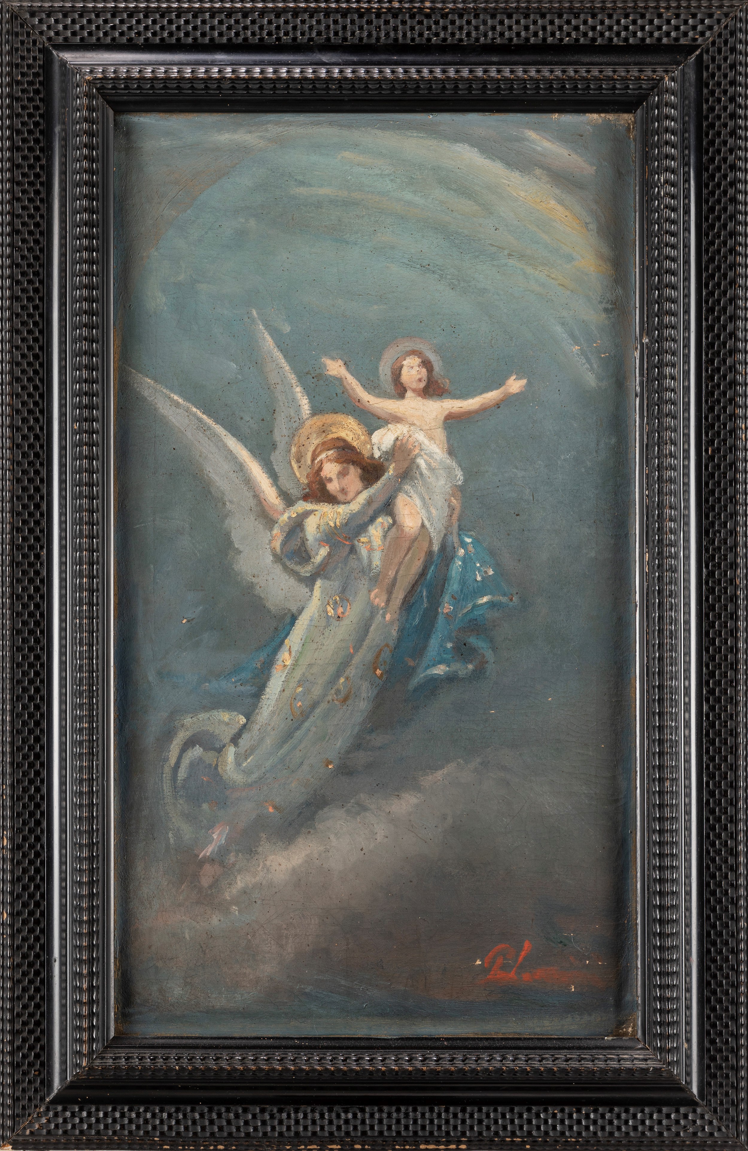 Ponziano Loverini - Verso la luce (studio per pala d'altare), olio su tela