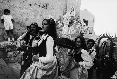 Corssroad Sicily, Petralia Soprana, stampa vintage alla gelatina ai sali d'argento
