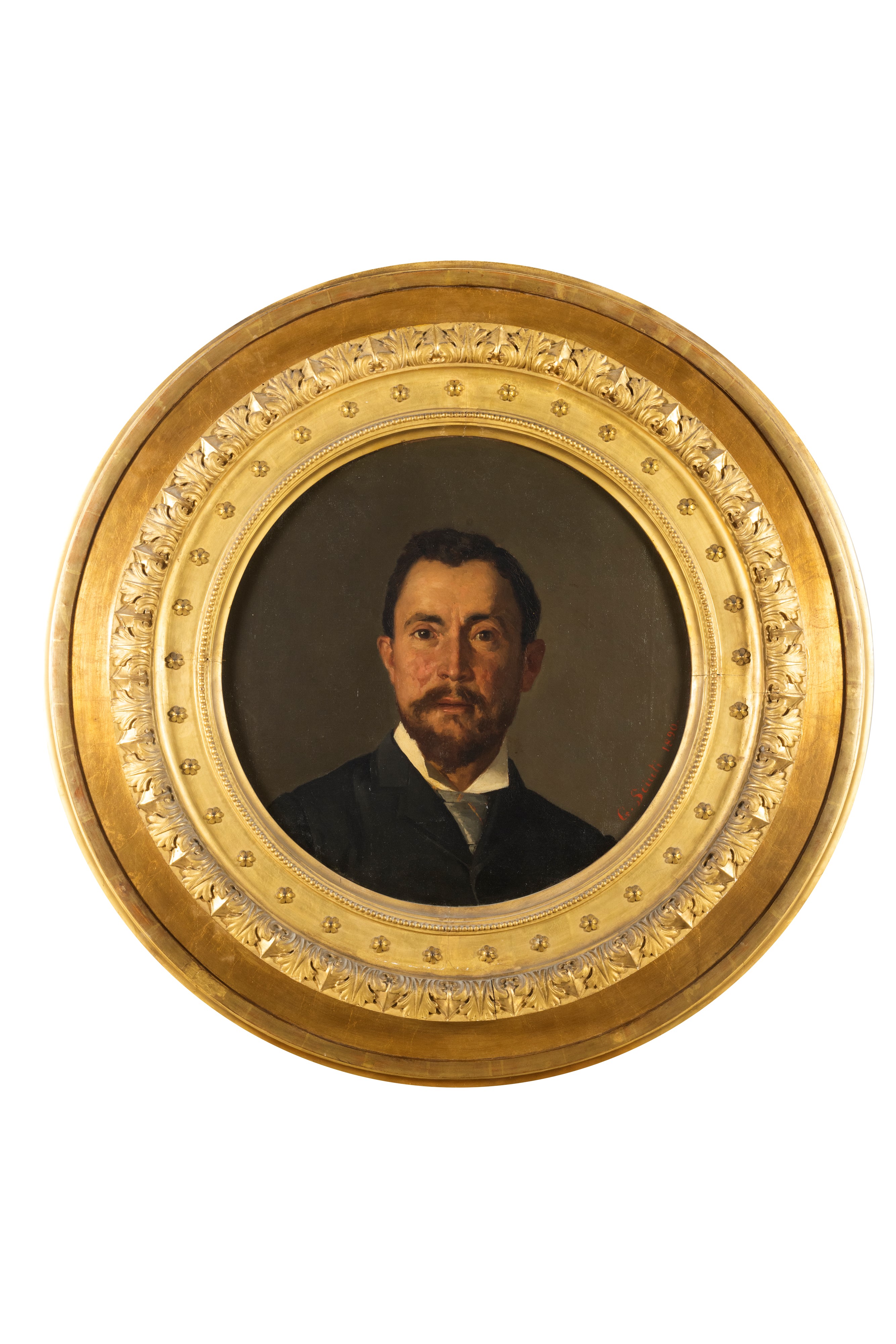 Giuseppe Sciuti - Ritratto del signor A. C., olio su tela