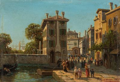 Venezia, olio su tela