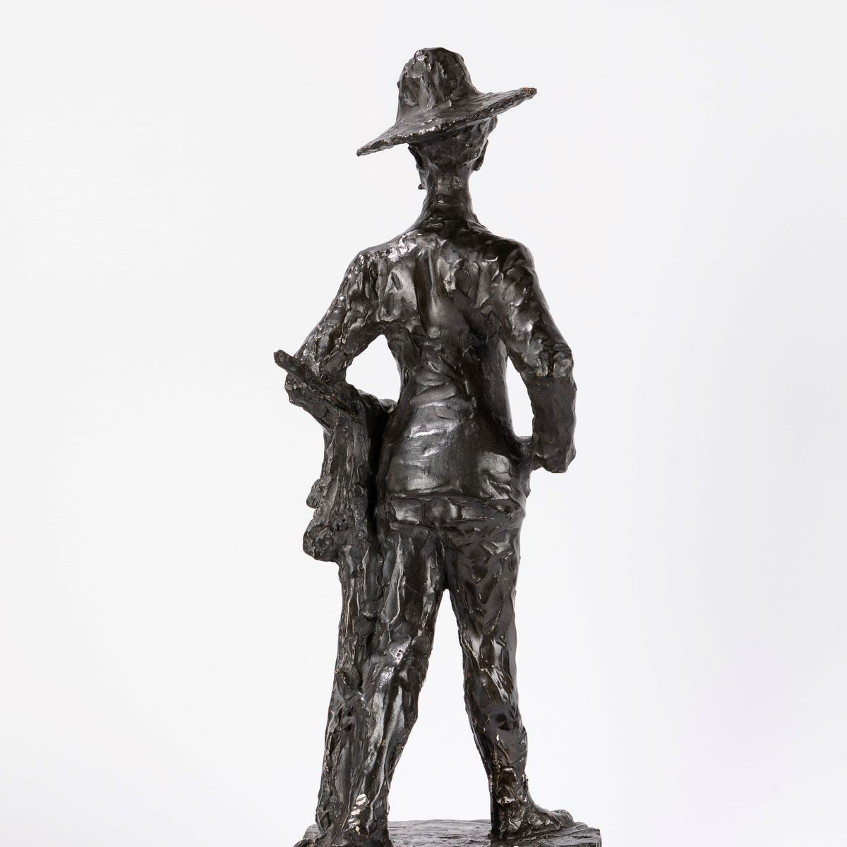 Andrea Paleni - Ritratto dello scultore Ettore Archinti, scultura in gesso patinato