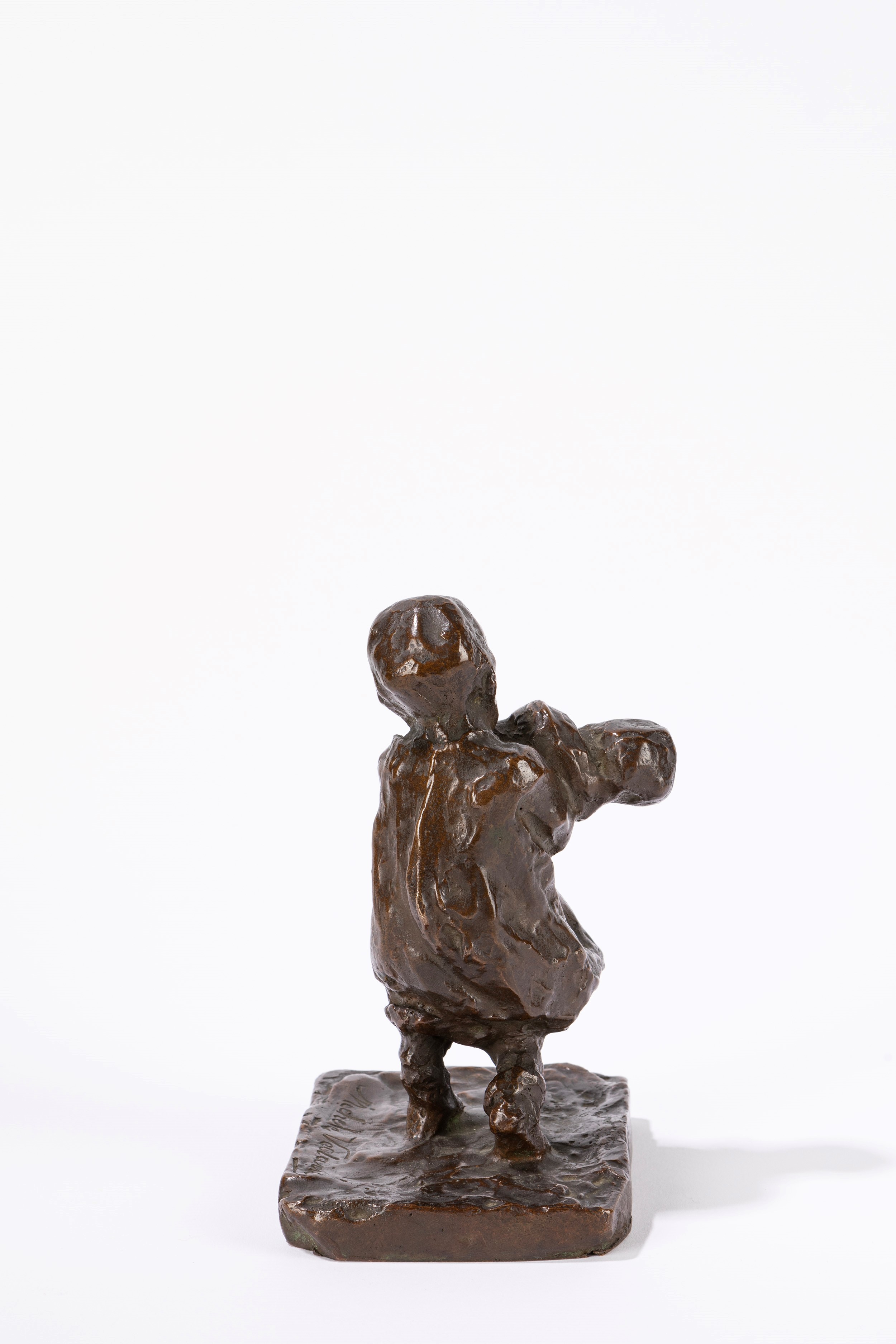 Michele Vedani - Amore fraterno, scultura in bronzo