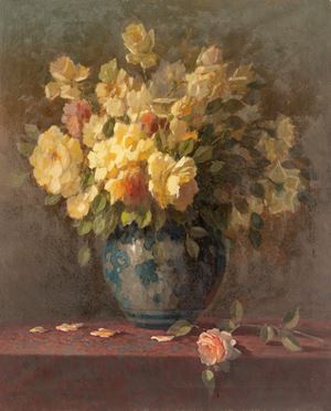Catti Aurelio - Vase of roses