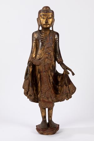 Buddha in stile Mandalay. Burma, inizio secolo XX