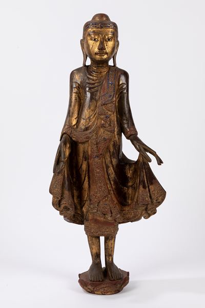 Buddha in Stile Mandalay. Burma, Inizio Secolo XX