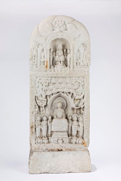 Antica Stele Indiana in Pietra