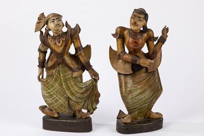 Due Figure Danzanti. Sud Est Asia, Inizio Secolo XX