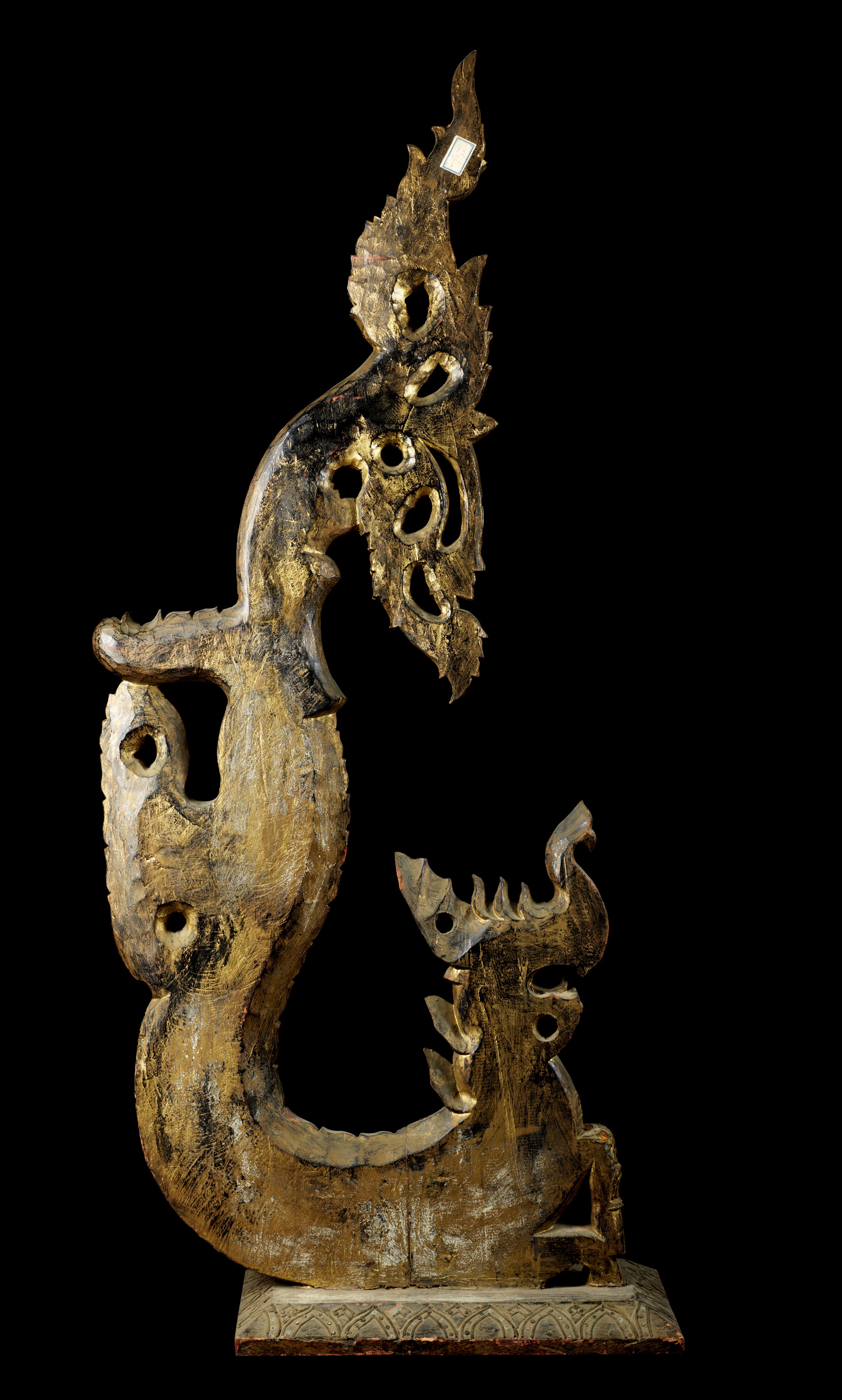 Coppia di Grandi Sculture a Guisa di Dragoni. Sud Est-asia/thailandia, Fine Secolo XIX