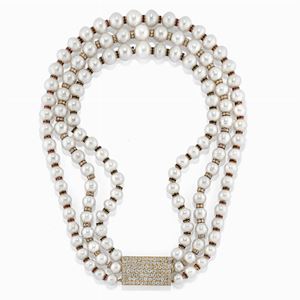 Collana con perle coltivate