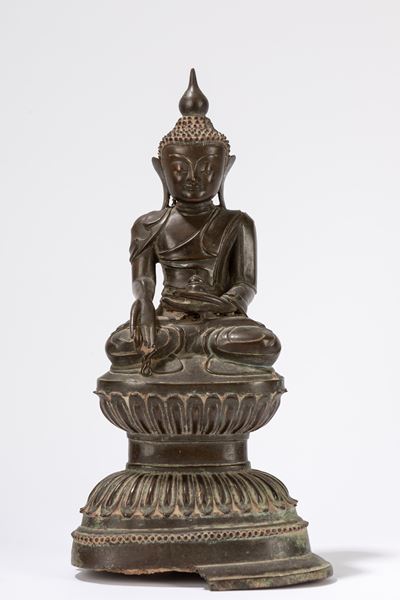 Buddha in Bronzo. Thailandia, Secolo XIX