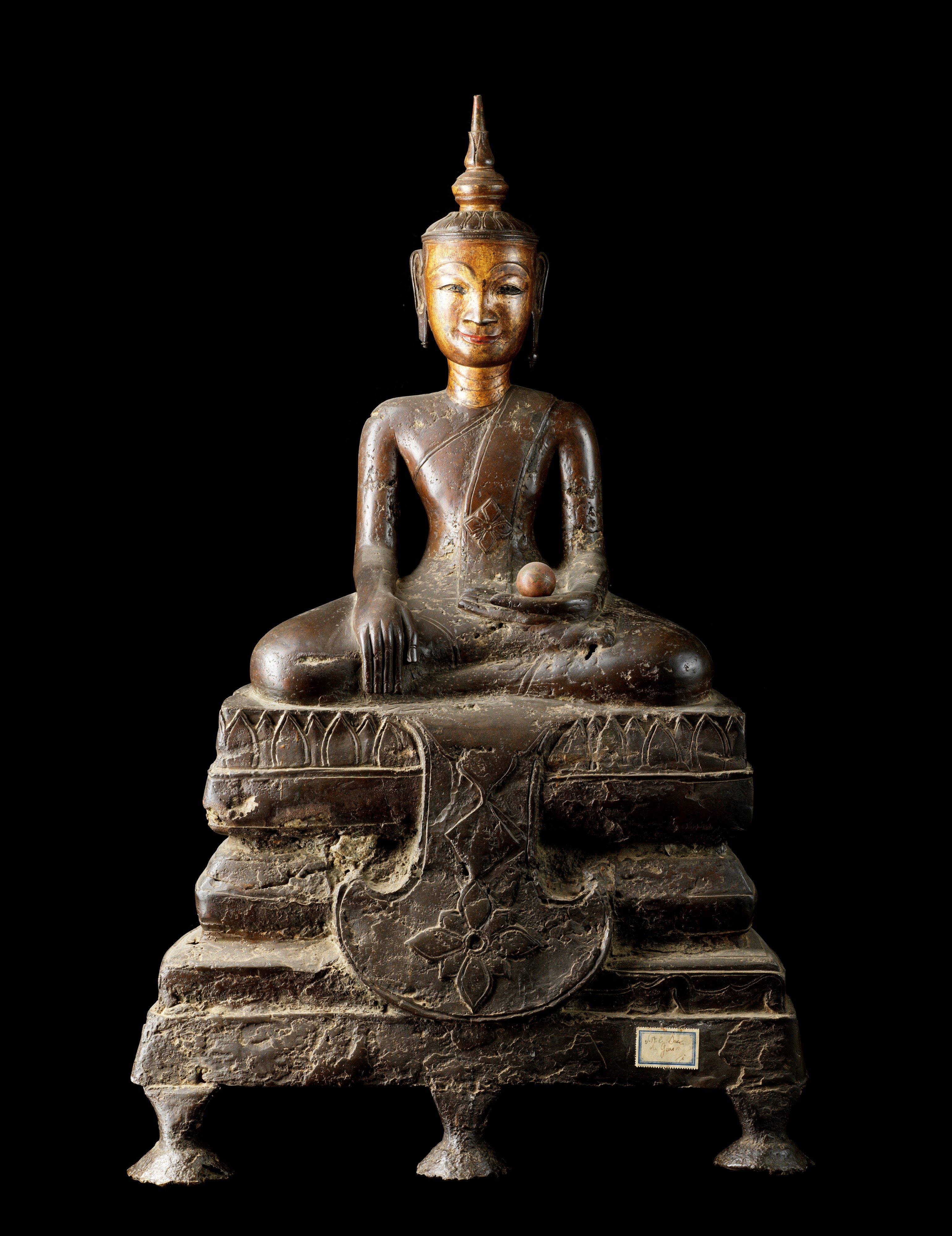 Grande Buddha in Bronzo. Laos, Inizio Secolo XX