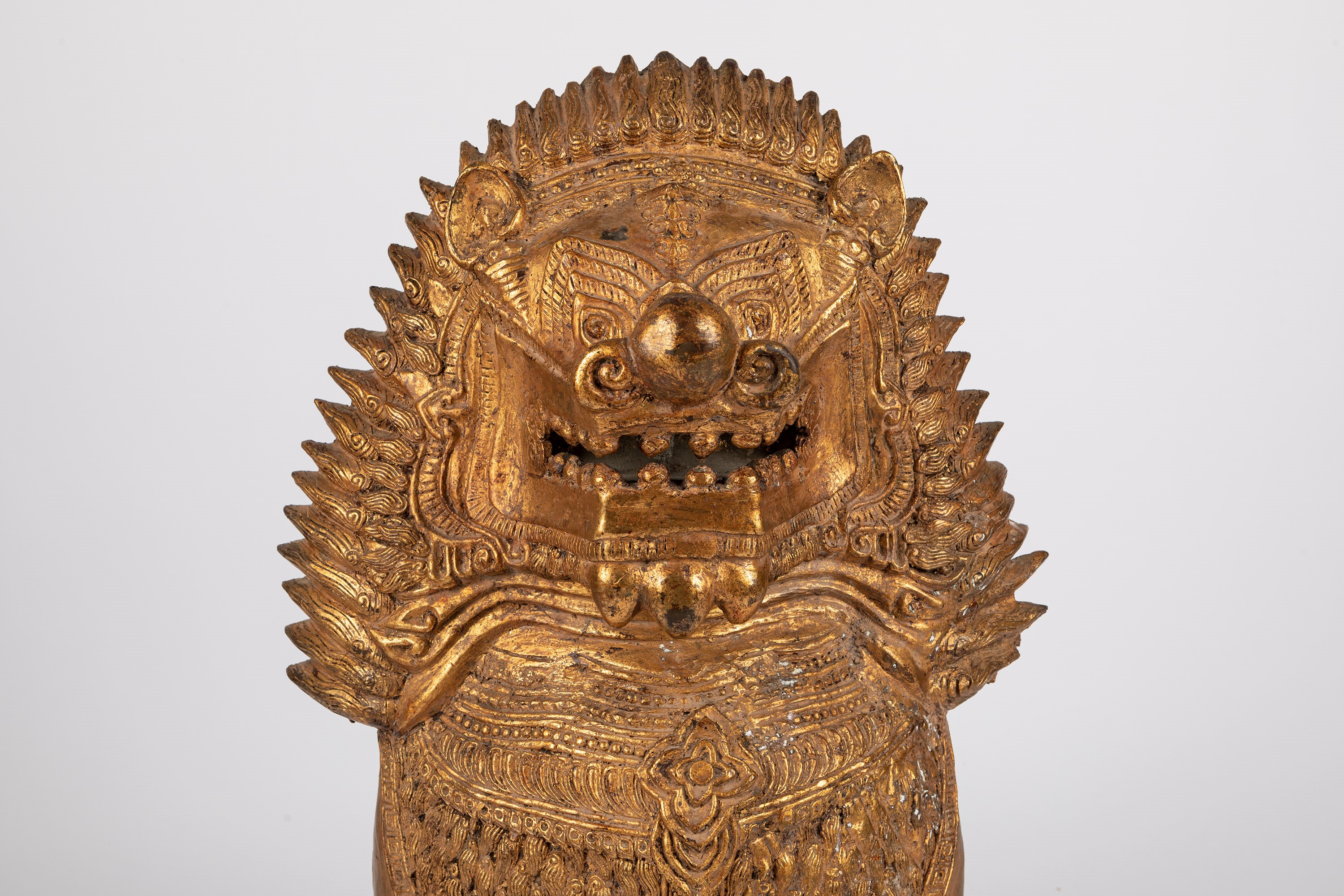 Grande Leone in Lega di Ferro Dorata. Thailandia, Secolo XIX/XX