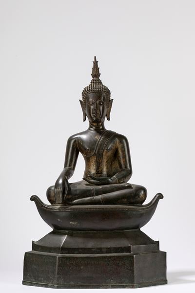 Buddha in Bronzo. Thailandia, Secolo XIX
