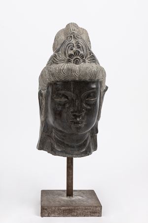 Testa di Buddha. India, secolo XX