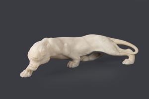 Pantera in alabastro, anni '30 del Novecento