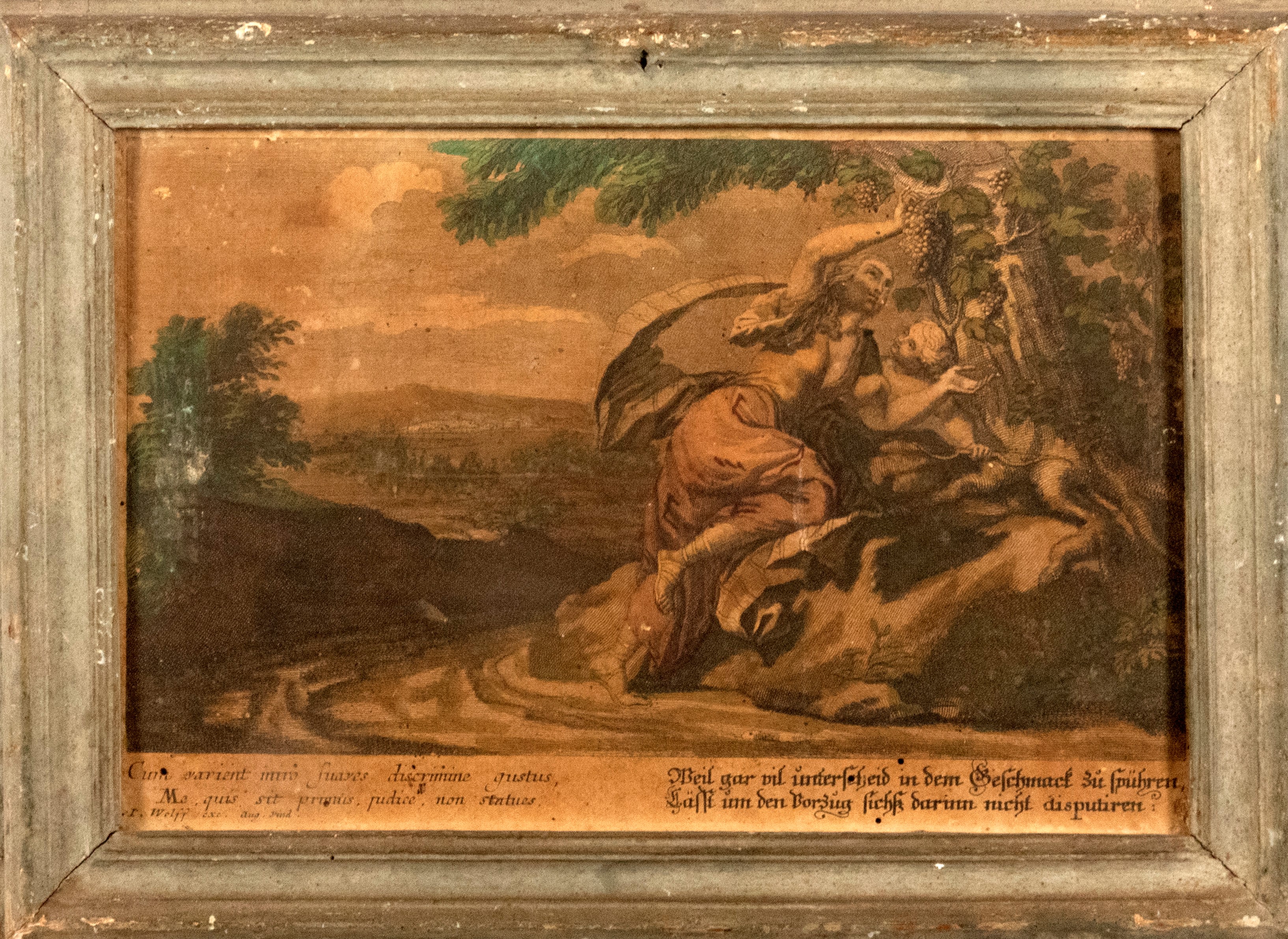 Quattro Cornici Luigi XVI in Legno Laccato, Marche Secolo XVIII