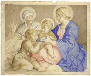 Madonna con il Bambino, San Giovannino e Santa Elisabetta