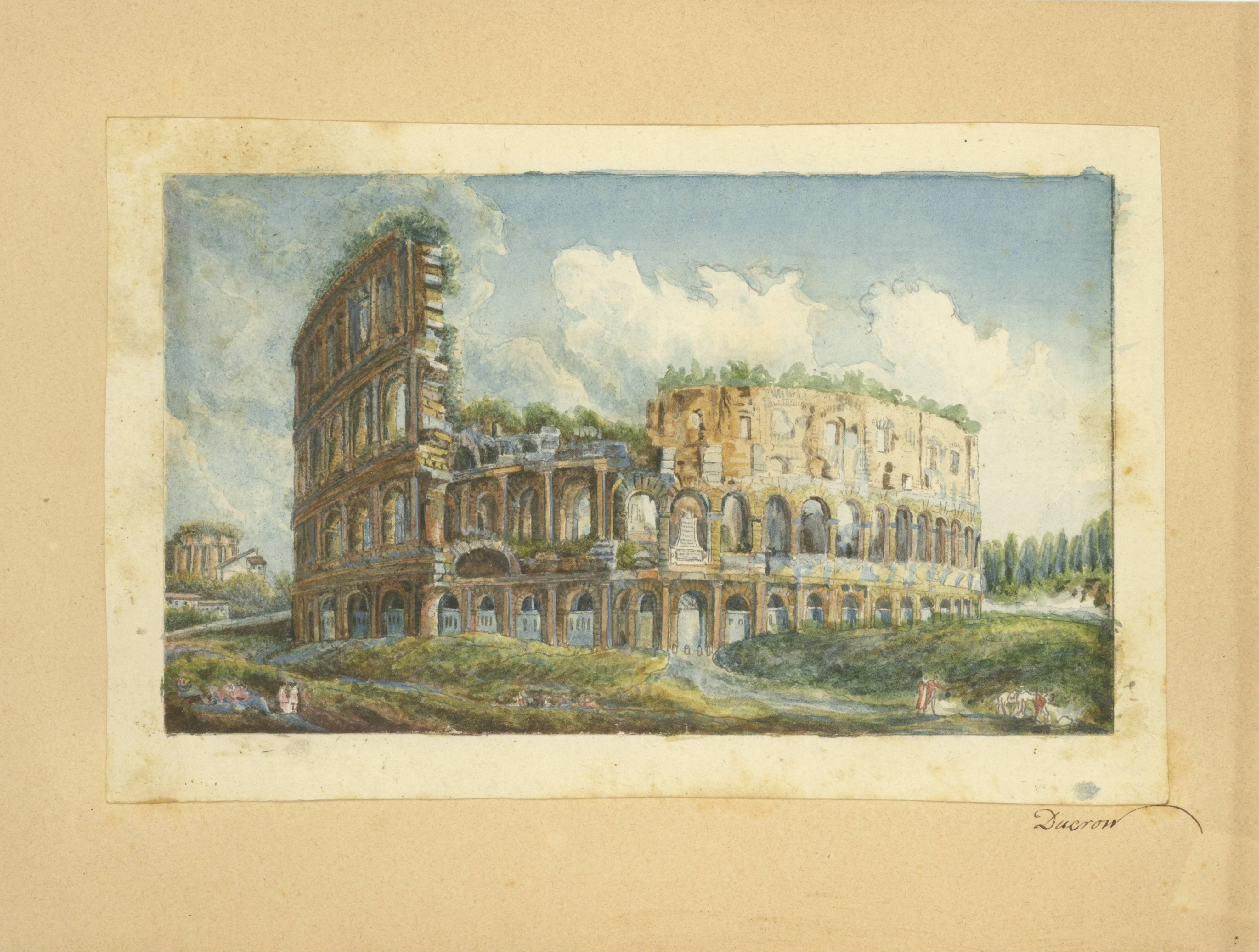 Scuola Europea, Secolo XX - Veduta del Colosseo
