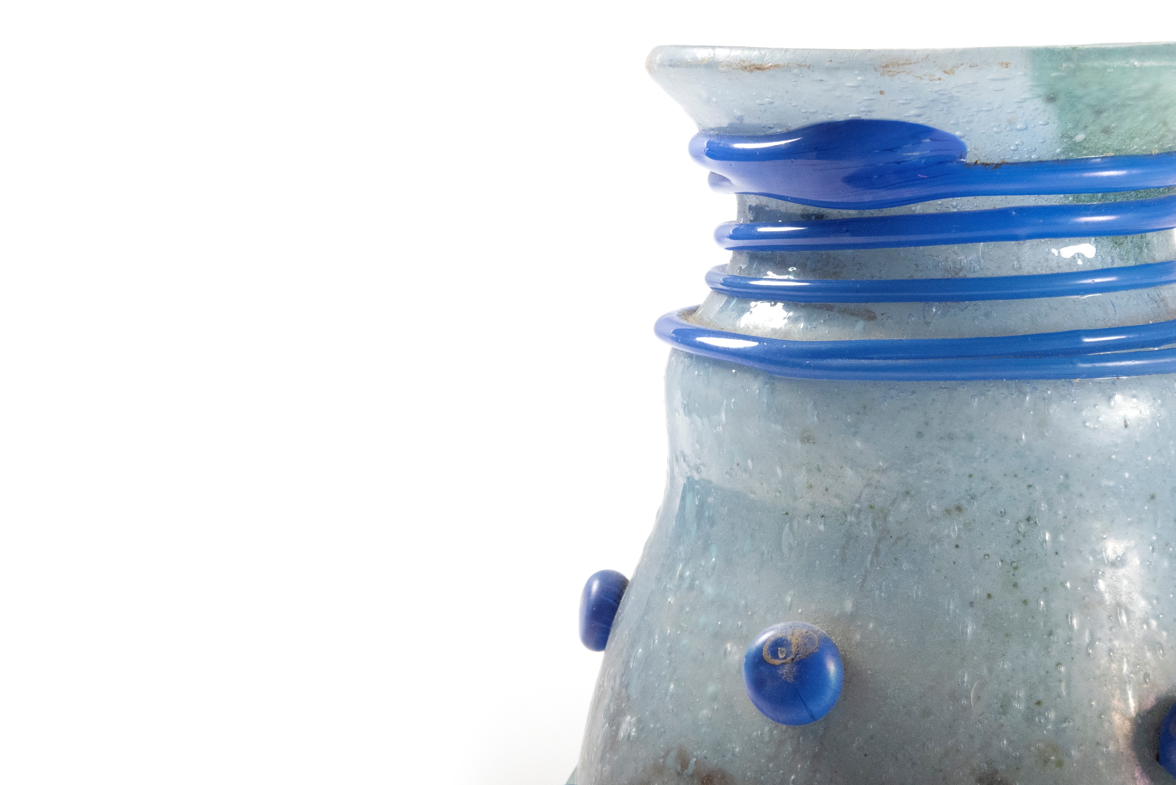 Vaso in Vetro di Murano Blu